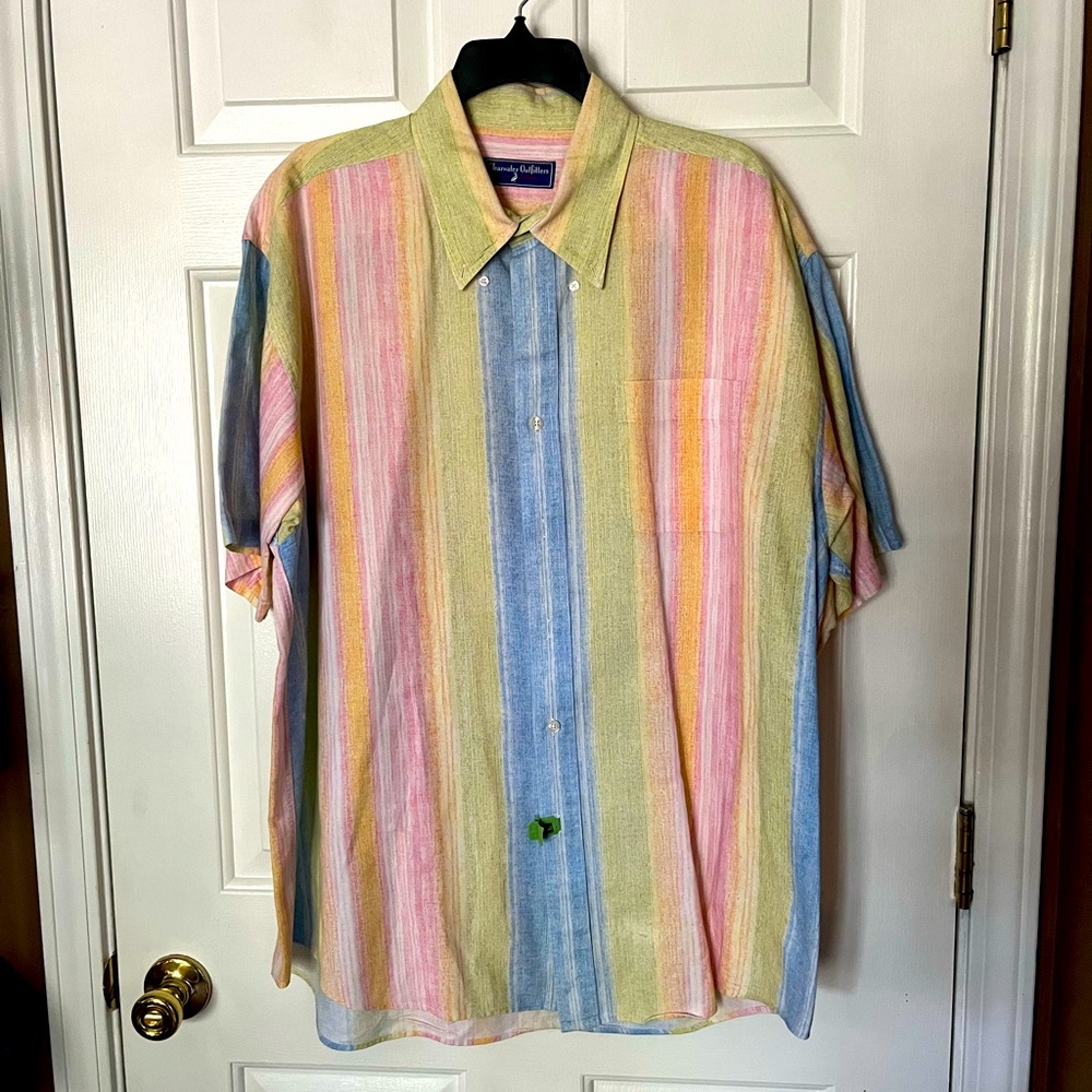 Clearwater Outfitters Resort Collection Button Pocket Colorful Shirt 2XL Camp